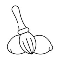 manual lemon squeezer line icon illustration vector