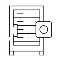 data server line icon isolated illustration vector