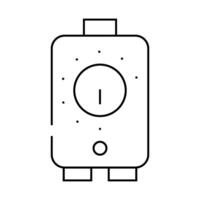 timer irrigation system line icon illustration vector
