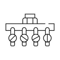 irrigation pipeline system line icon illustration vector