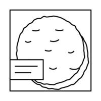 taco shells line icon illustration vector