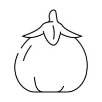 sabelle eggplant line icon illustration vector