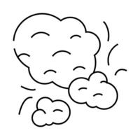 dust particle line icon illustration vector