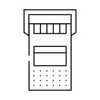 tape player retro gadget line icon illustration vector