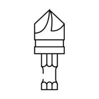countersink drill bit line icon illustration vector