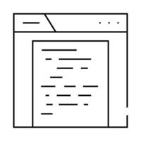 archive folder line icon illustration vector