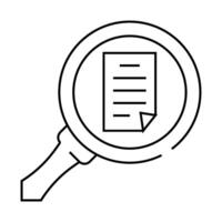 browse folder line icon illustration vector