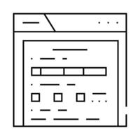 web folder line icon illustration vector