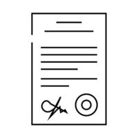 document folder line icon illustration vector