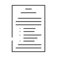 terms condition paper document line icon illustration vector