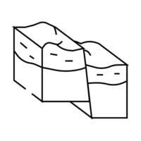 compression reverse earthquake line icon illustration vector