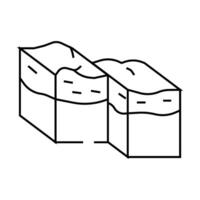 transform earthquake line icon illustration vector