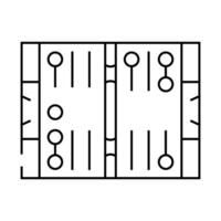 backgammon game board table line icon illustration vector
