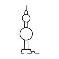 lightning rod electrical engineer line icon illustration vector