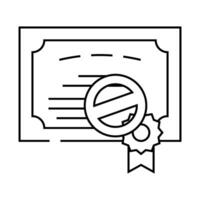 audit refuse line icon illustration vector