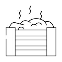 composting environmental line icon illustration vector