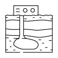 carbon sequestration future technology line icon illustration vector
