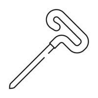 blocking pins knitting wool line icon illustration vector