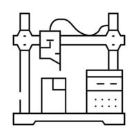 prototyping manufacturing engineer line icon illustration vector