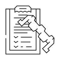 product testing mechanical engineer line icon illustration vector