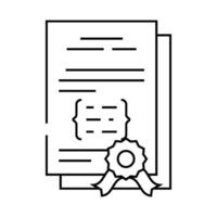 software licensing line icon illustration vector