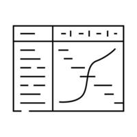 resource assessment mining line icon illustration vector