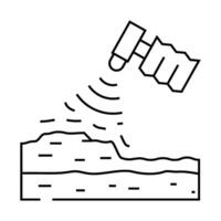 geotechnical analysis hydrogeologist line icon illustration vector