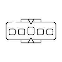 metrics risk line icon illustration vector