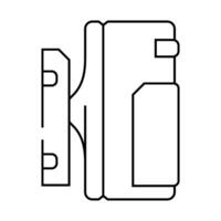 smart motion sensor home line icon illustration vector