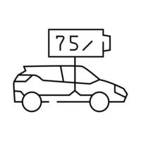battery indicator electric line icon illustration vector