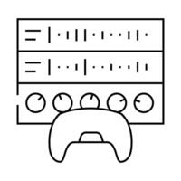 sound design game development line icon illustration vector