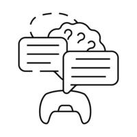 community game development line icon illustration vector