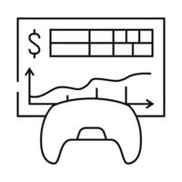 monetization game development line icon illustration vector