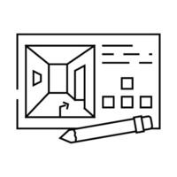 concept design game development line icon illustration vector