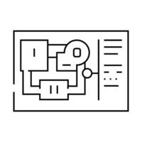 level design game development line icon illustration vector