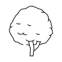neem tree jungle amazon line icon illustration vector