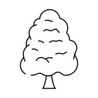 durian tree jungle amazon line icon illustration vector