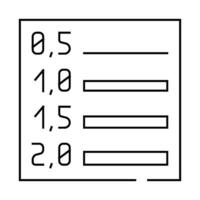 line weights architectural drafter line icon illustration vector