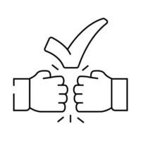 folder check mark line icon illustration vector