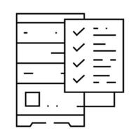 data validation database line icon illustration vector