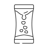 liquid timer fidget toy line icon illustration vector