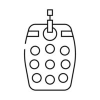 tactile toy fidget line icon illustration vector