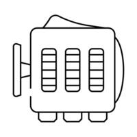 fidget cube toy line icon illustration vector
