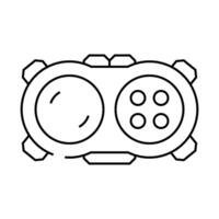 fidget pad fidget toy line icon illustration vector