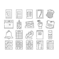 list checklist document check icons set vector