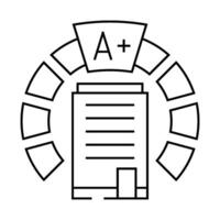 office energy efficient line icon illustration vector
