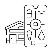 home automation efficient line icon illustration vector