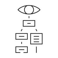 visual hierarchy ux ui design line icon illustration vector