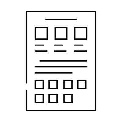 style guide ux ui design line icon illustration
