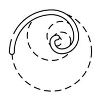golden ratio ux ui design line icon illustration vector